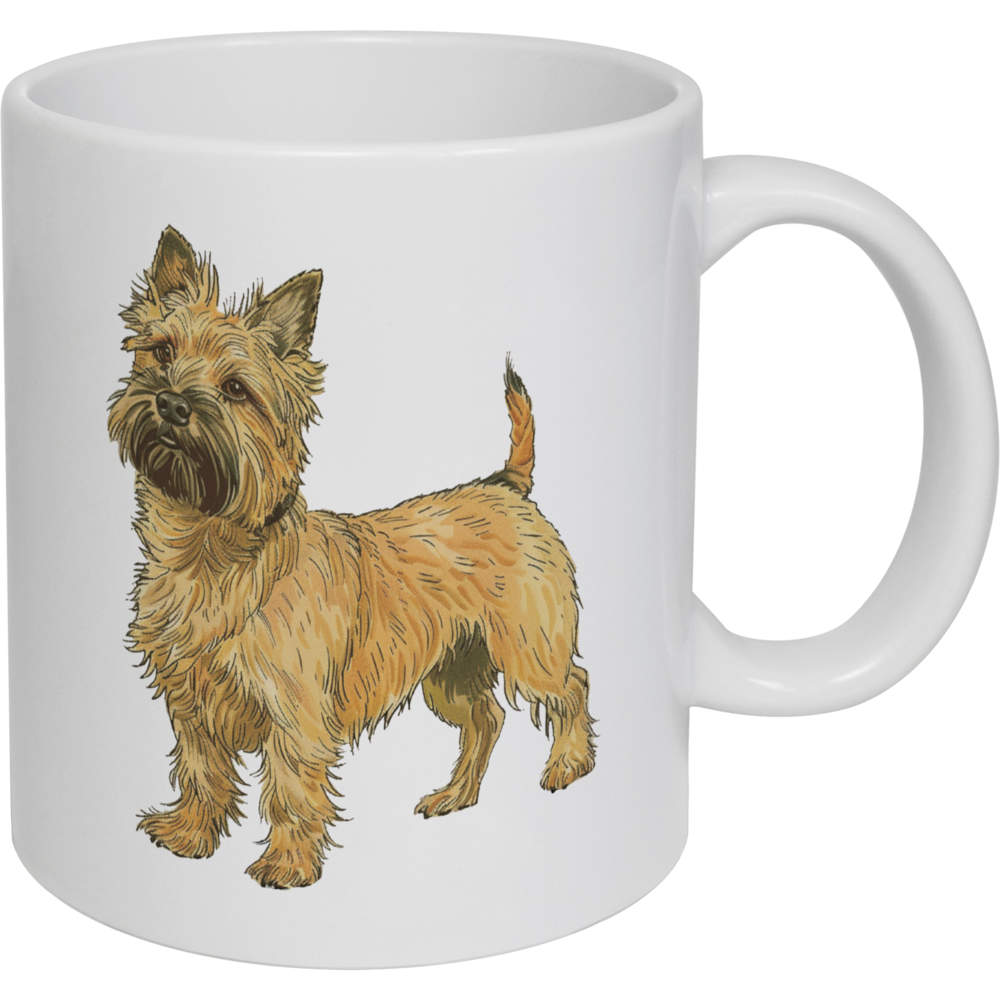 11oz (320ml) 'Cairn Terrier Standing' Ceramic Mug / Cup (MG00089190)