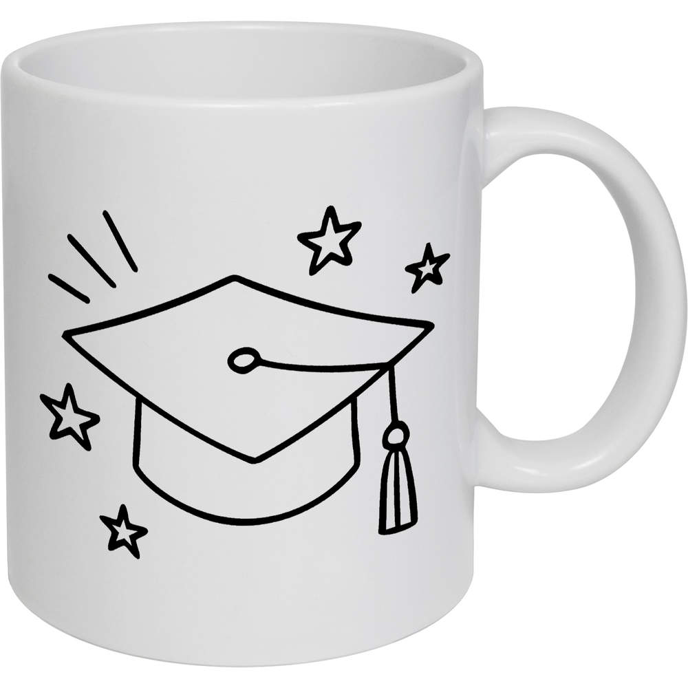 11oz (320ml) 'Graduation Cap' Ceramic Mug / Cup (MG00089228)