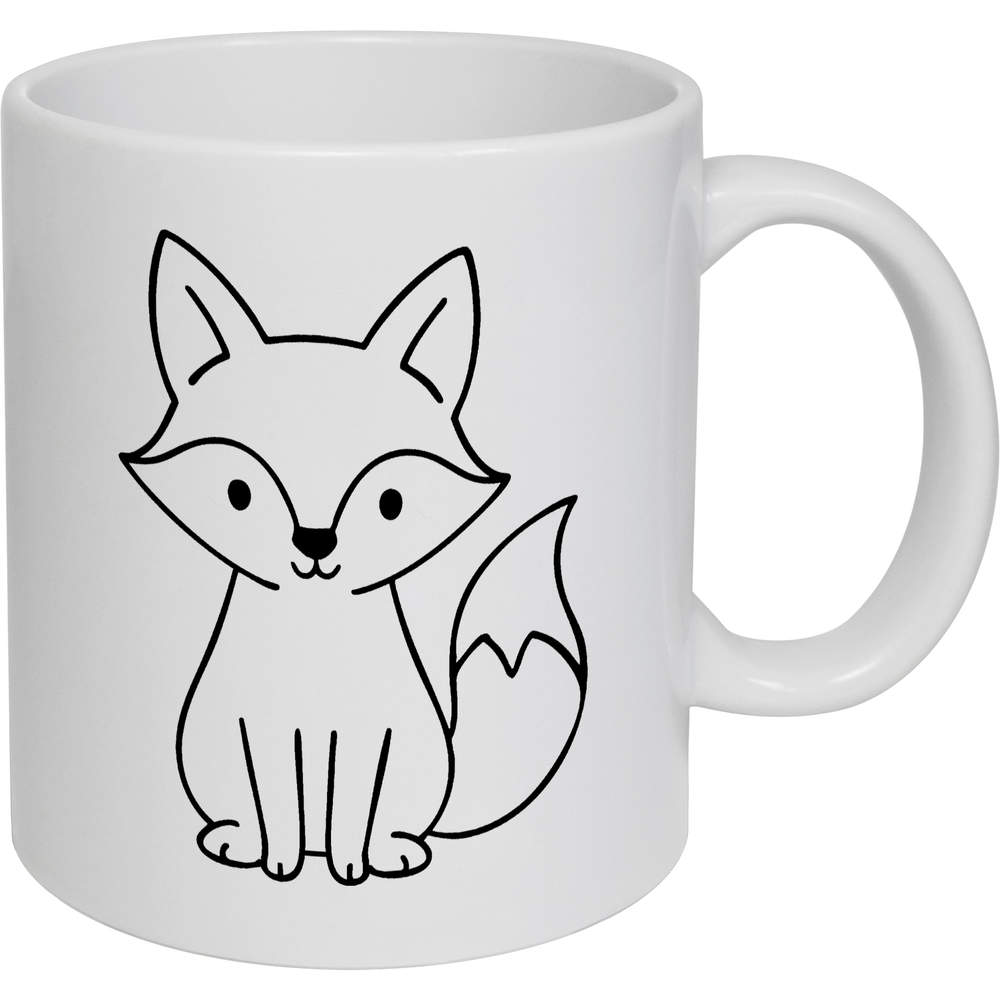 11oz (320ml) 'Fox' Ceramic Mug / Cup (MG00090674)