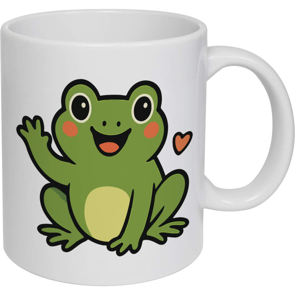 11oz (320ml) 'Sweetheart Frog' Ceramic Mug / Cup (MG00092070)