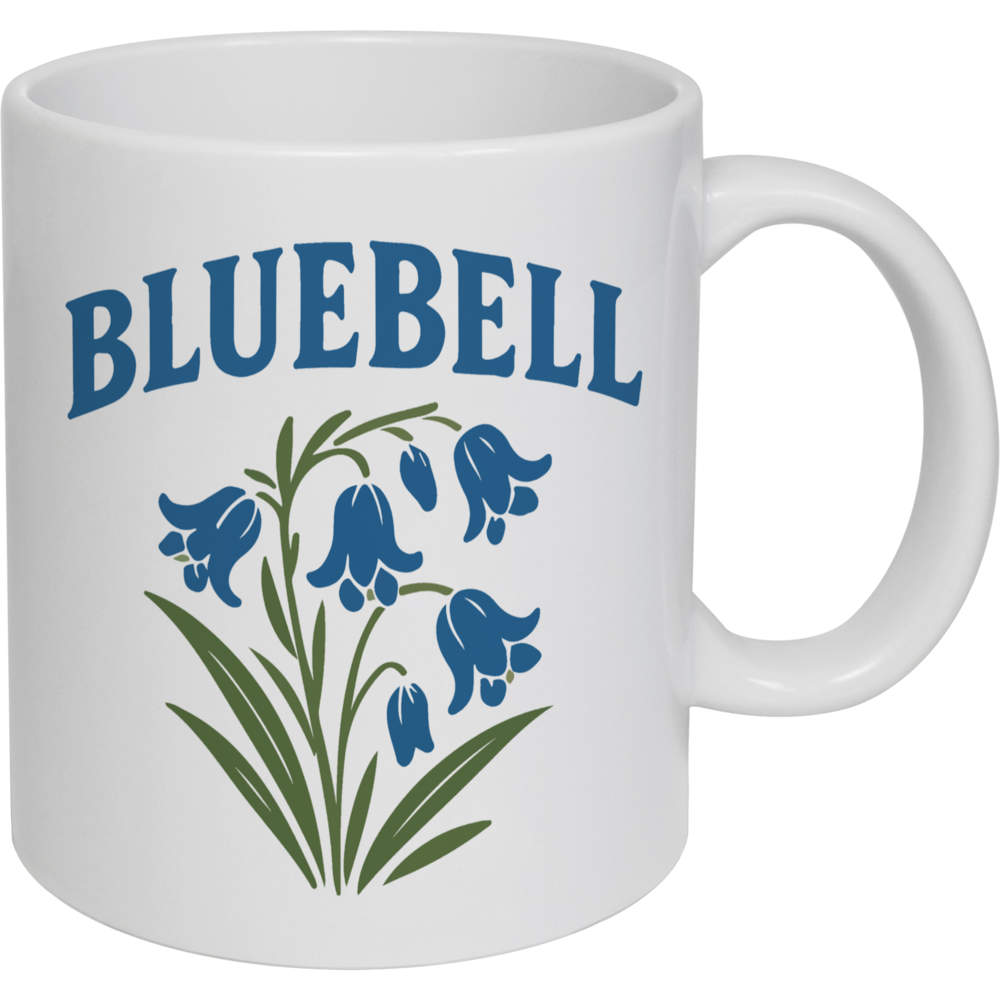 11oz (320ml) 'Bluebell Flower Cluster' Ceramic Mug / Cup (MG00093057)