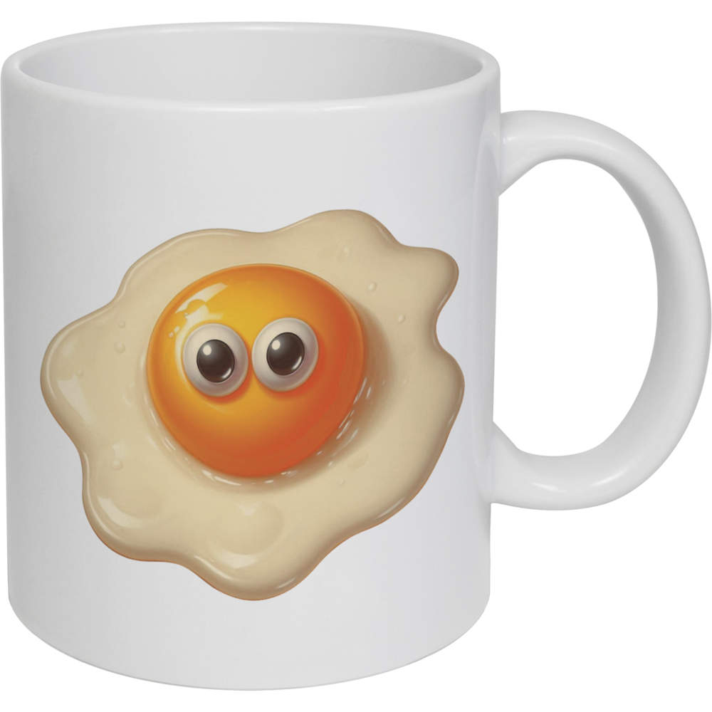 11oz (320ml) 'Funny Fried Egg' Ceramic Mug / Cup (MG00093171)
