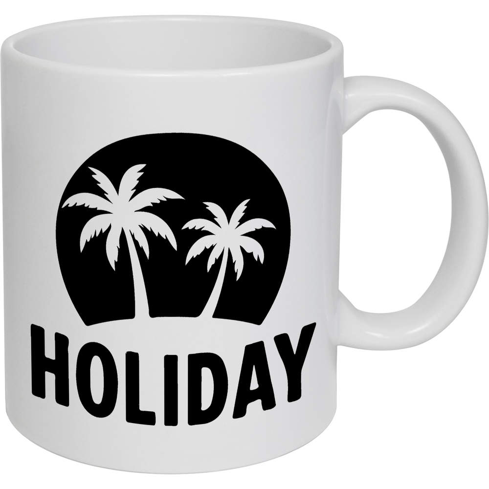 11oz (320ml) 'Holiday Island Paradise' Ceramic Mug / Cup (MG00093315)