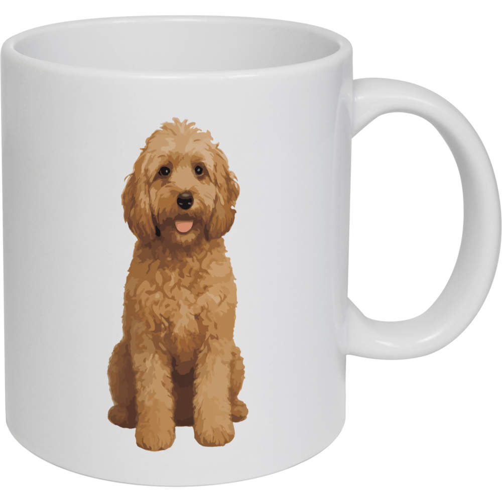 'Cockapoo Dog' Ceramic Mug / Cup - White, 320ml - 11oz Coffee / Tea Cup for Home, Office, Hot Drinks and Gifts (MG00093401)