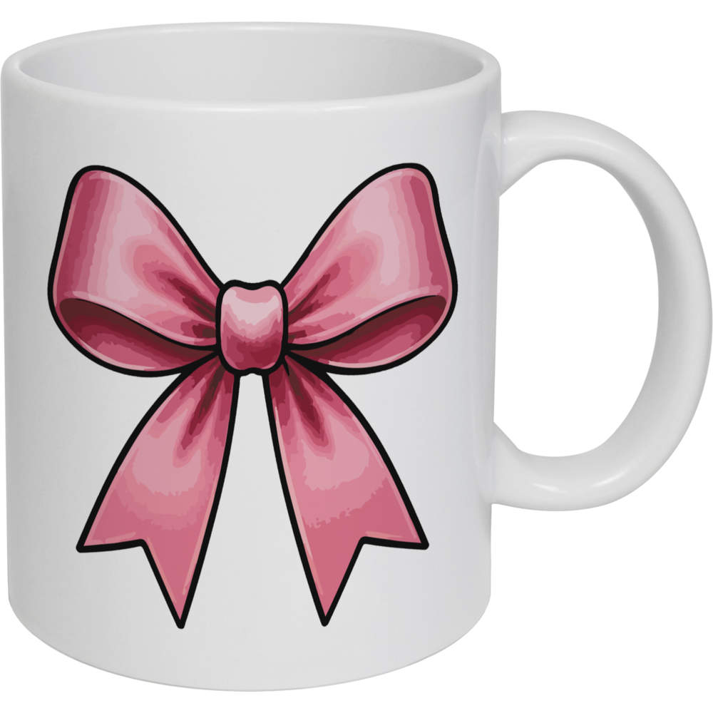 11oz (320ml) 'Ribbon Bow' Ceramic Mug / Cup (MG00093519)