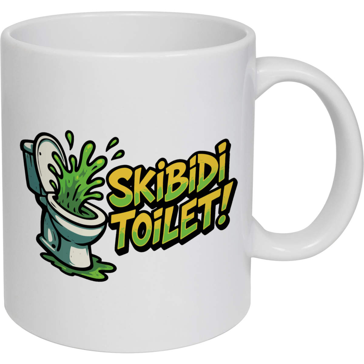 11oz (320ml) 'Skibidi Toilet!' Ceramic Mug / Cup (MG00094646)