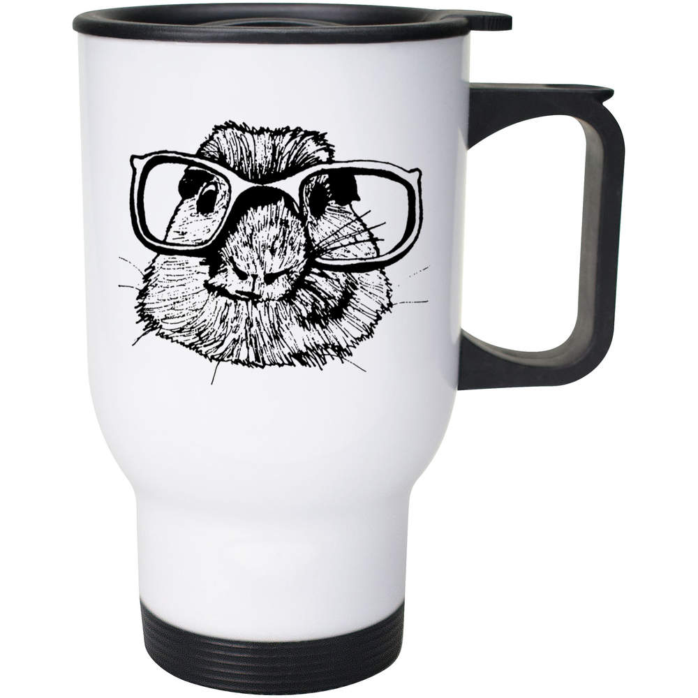 400ml 'Mole With Glasses' Reusable Coffee / Travel Mug (MG00019626)