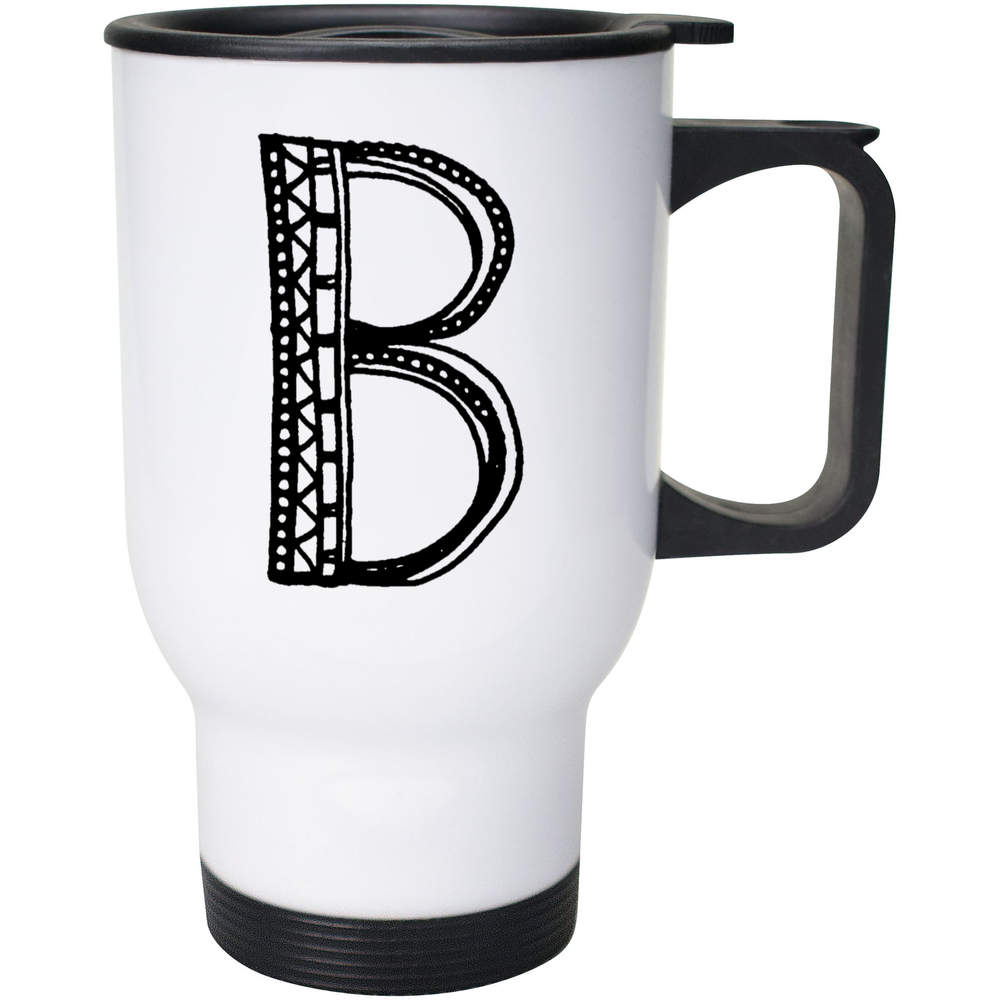 400ml 'Initial B' Reusable Coffee / Travel Mug (MG00021248)