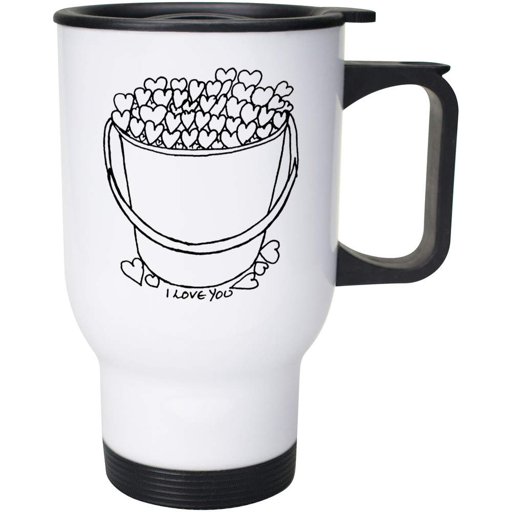 400ml 'Bucket Of Love' Reusable Coffee / Travel Mug (MG00022373)