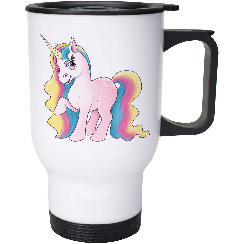 400ml 'Rainbow Unicorn' Reusable Coffee / Travel Mug (MG00029509)