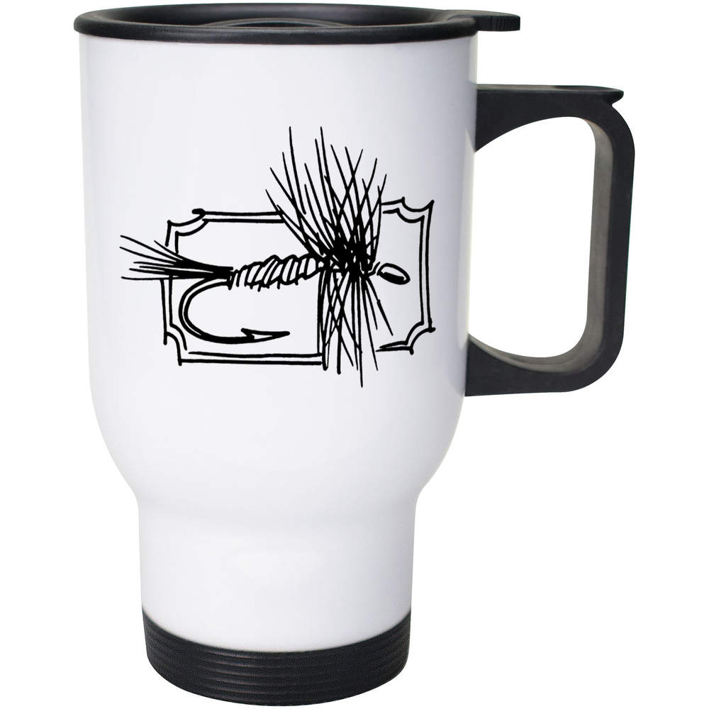400ml 'Fishing Fly' Reusable Coffee / Travel Mug (MG00031208)