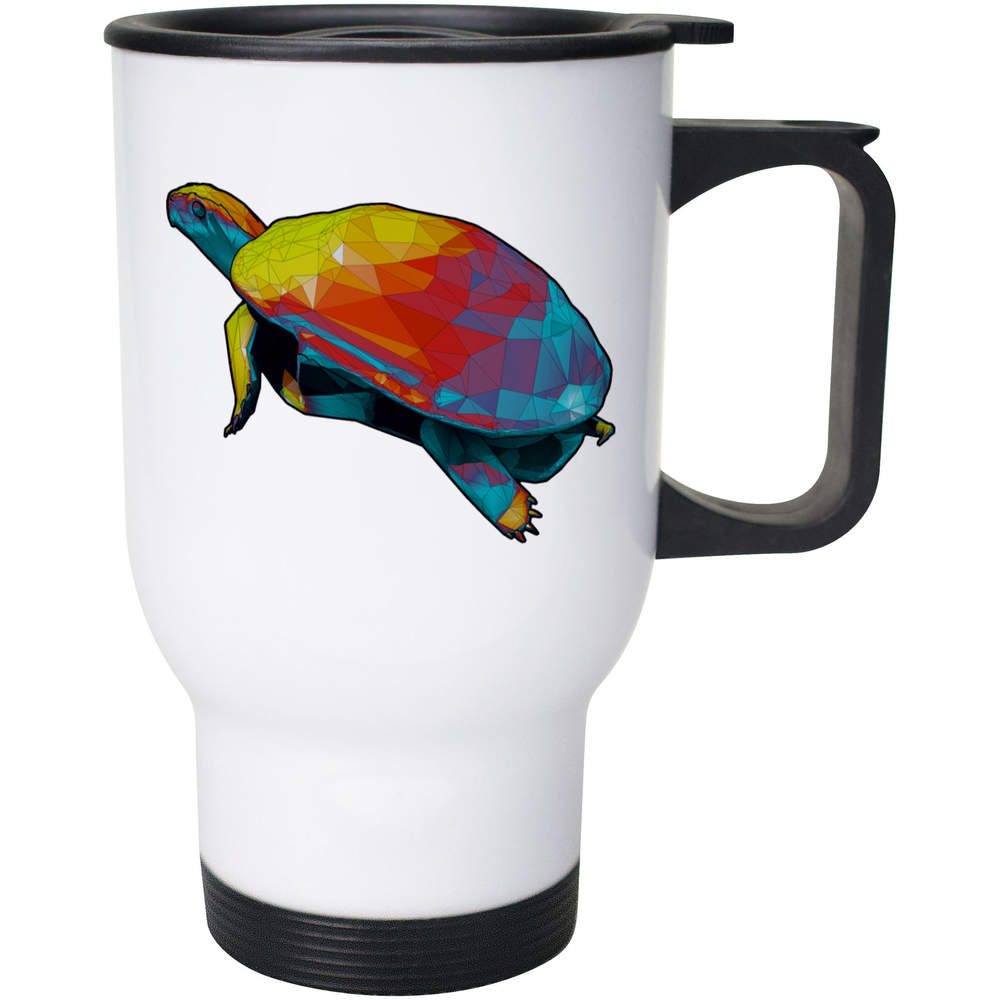 400ml 'Colourful Turtle' Reusable Coffee / Travel Mug (MG00032011)