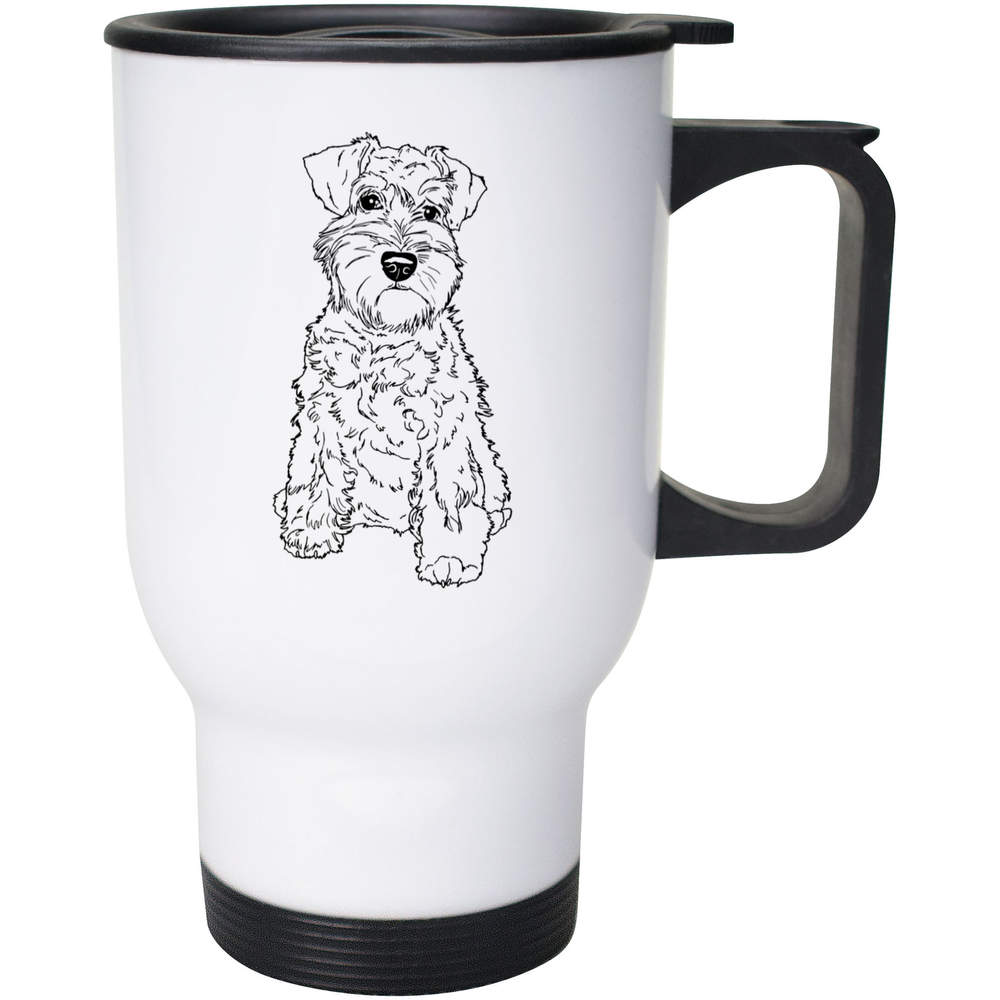 400ml 'Schnauzer Puppy' Reusable Coffee / Travel Mug (MG00041820)