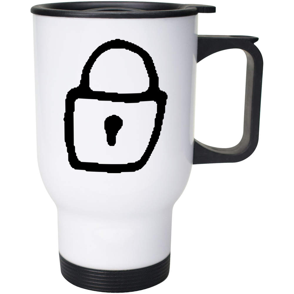 400ml 'Padlock' Reusable Coffee / Travel Mug (MG00045950)