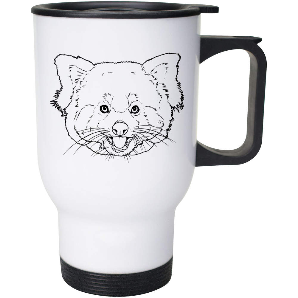 400ml 'Red Panda Face' Reusable Coffee / Travel Mug (MG00051920)