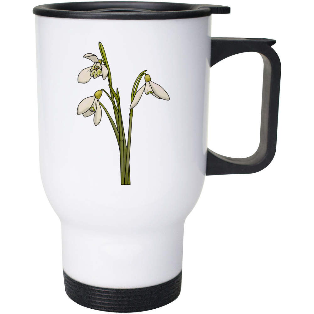 400ml 'Winter Snowdrops' Reusable Coffee / Travel Mug (MG00052396)