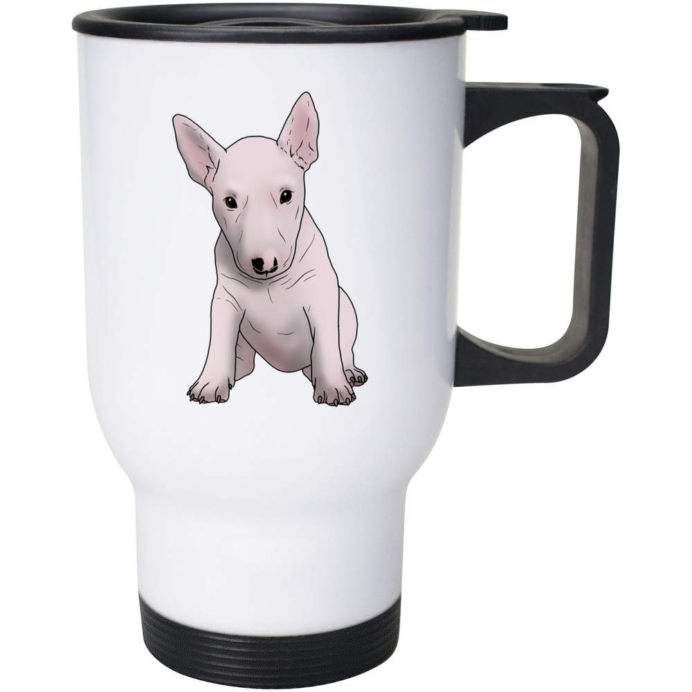 400ml 'English Bull Terrier' Reusable Coffee / Travel Mug (MG00052854)
