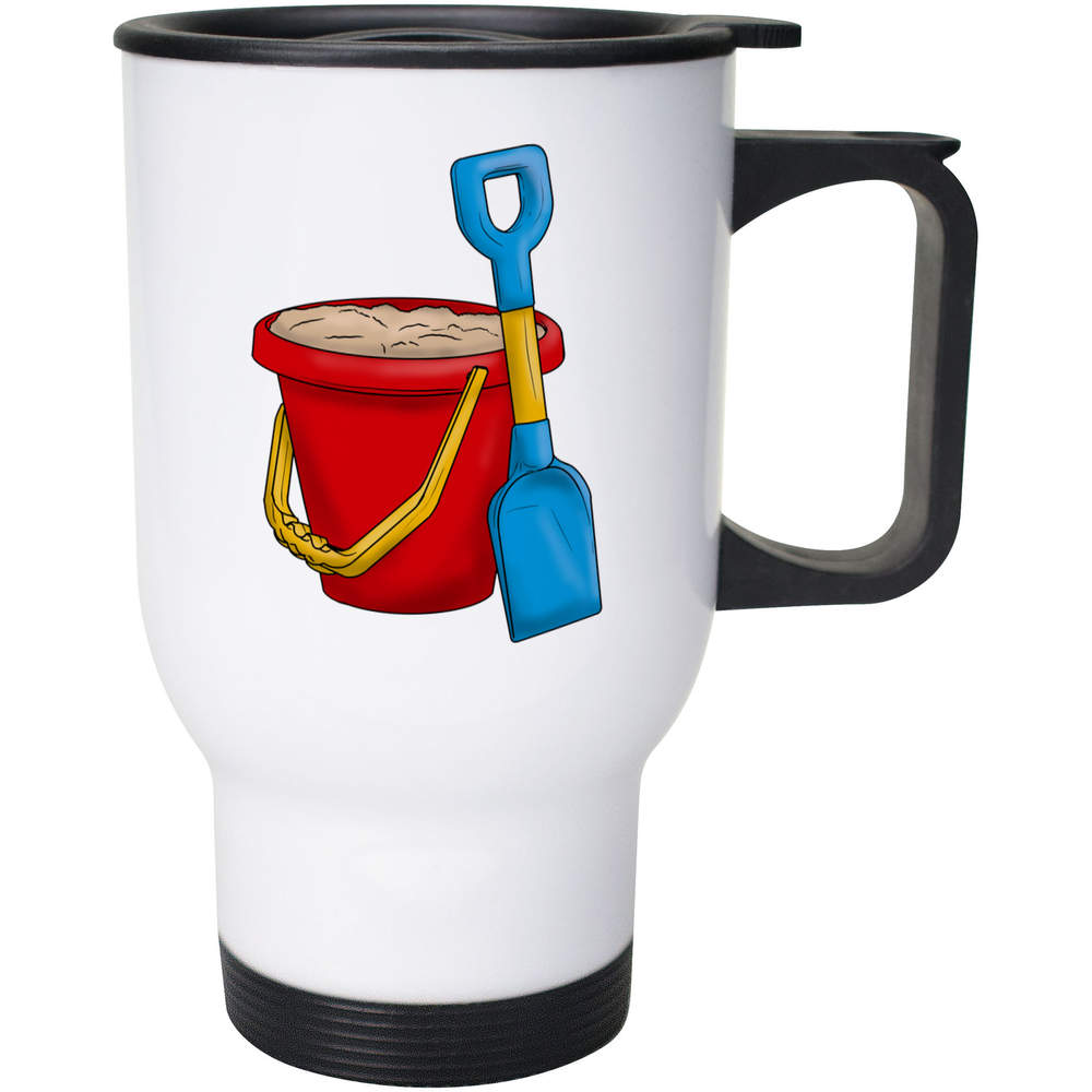 400ml 'Bucket & Spade' Reusable Coffee / Travel Mug (MG00053032)