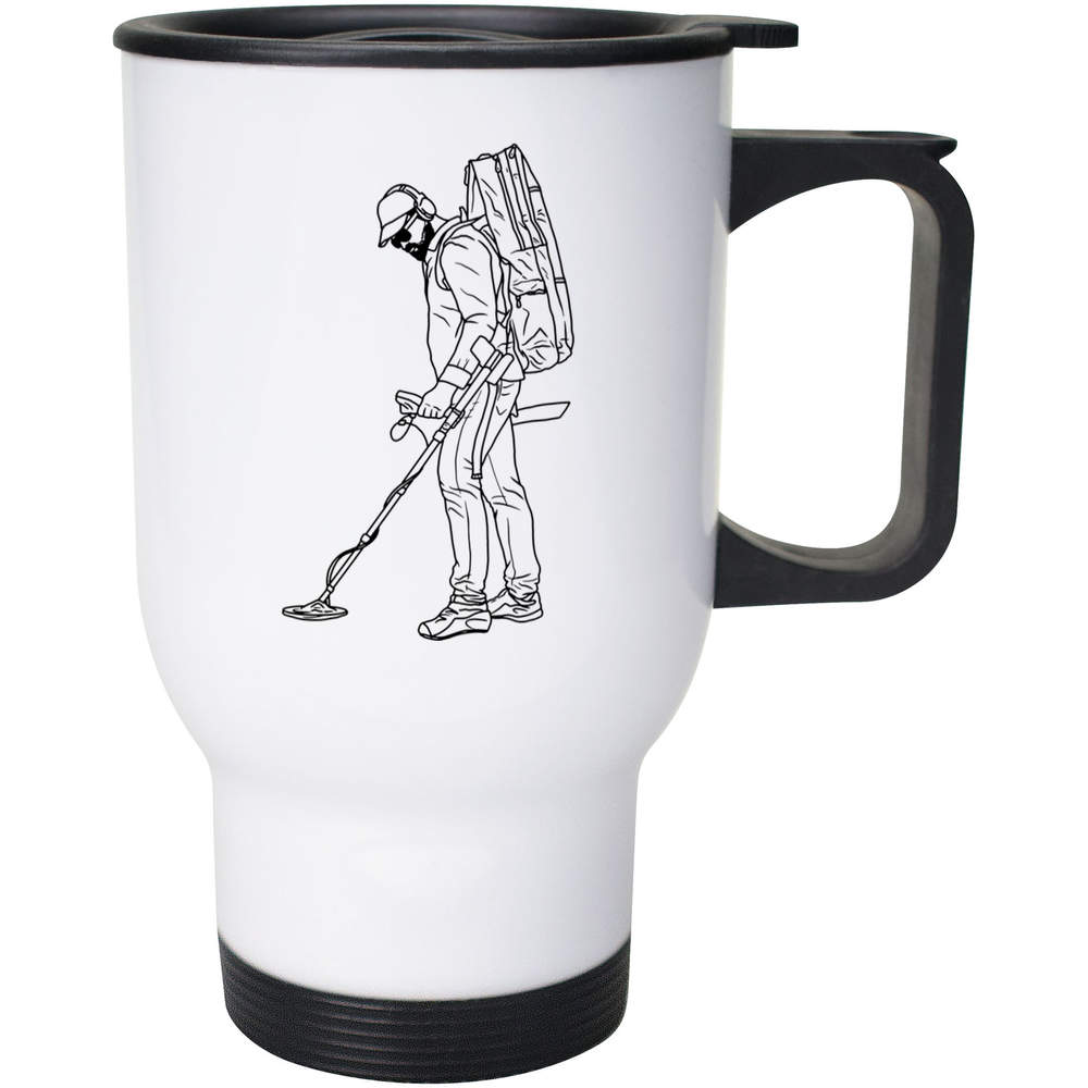 400ml 'Metal Detecting' Reusable Coffee / Travel Mug (MG00053180)