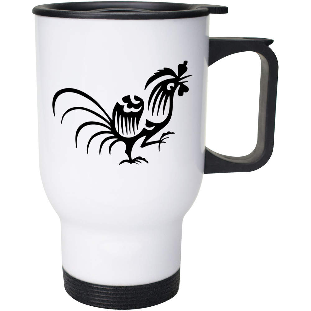 400ml 'Oriental Rooster' Reusable Coffee / Travel Mug (MG00059267)