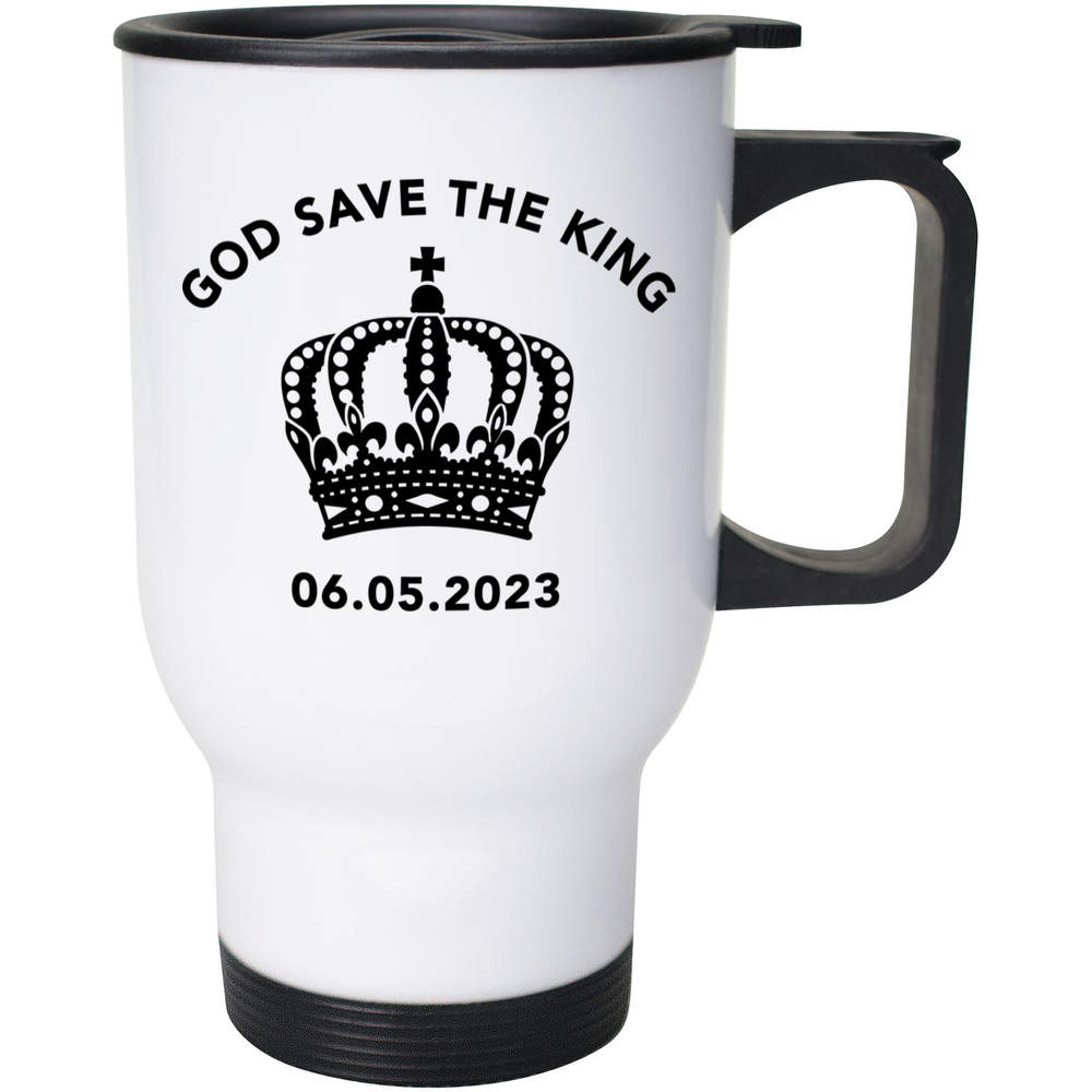 400ml 'God Save The King' Reusable Coffee / Travel Mug (MG00060387)
