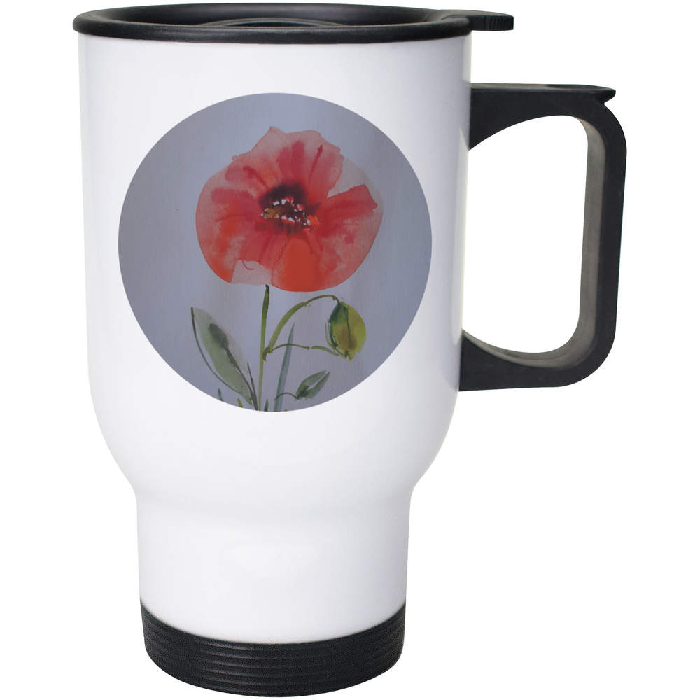 400ml 'poppy flower' Reusable Coffee / Travel Mug (MG00066617)