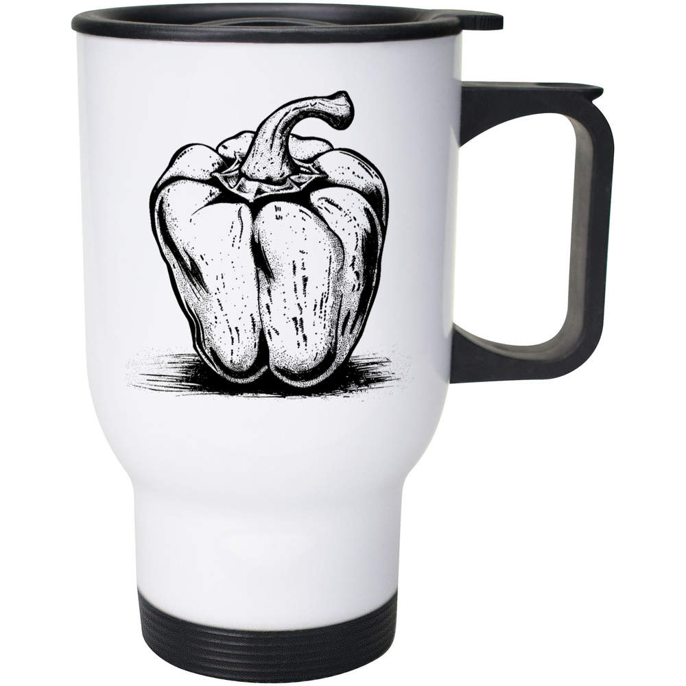 400ml 'Single Bell Pepper ' Reusable Coffee / Travel Mug (MG00074691)