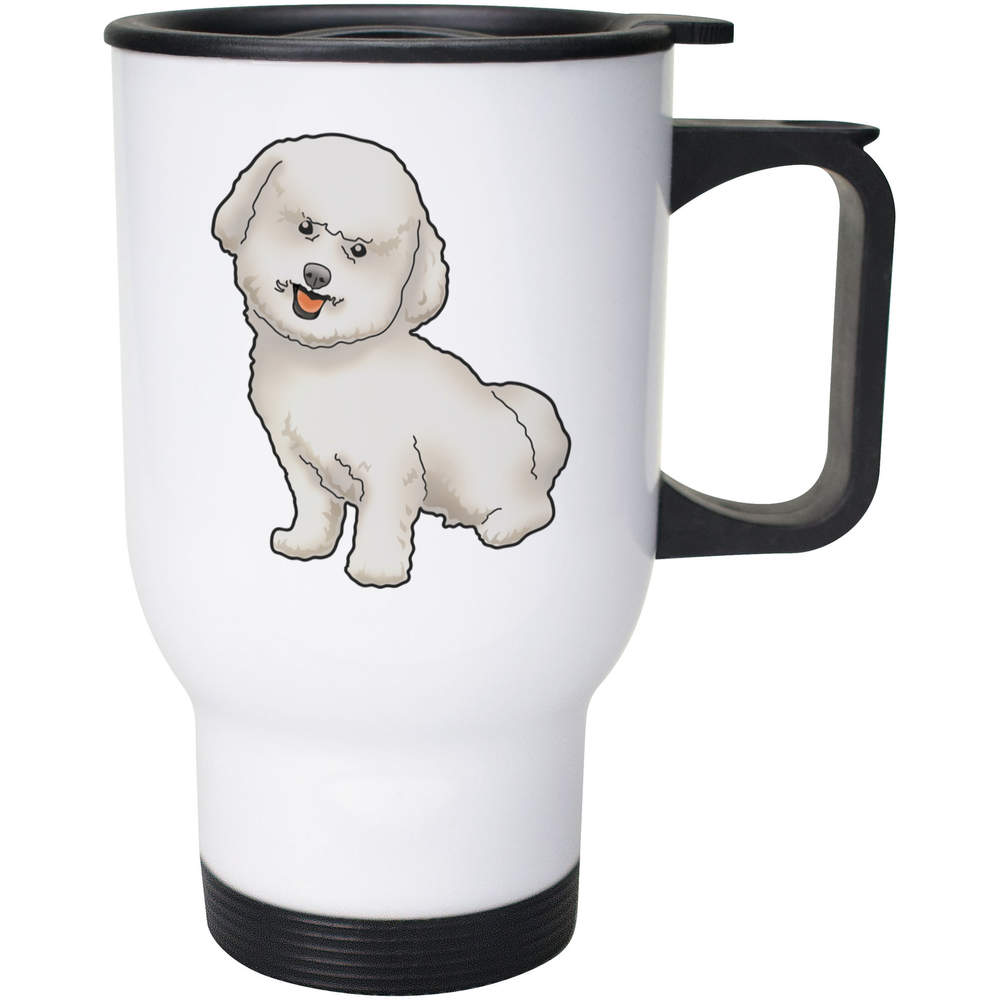 400ml 'Bichon Frise' Reusable Coffee / Travel Mug (MG00077224)