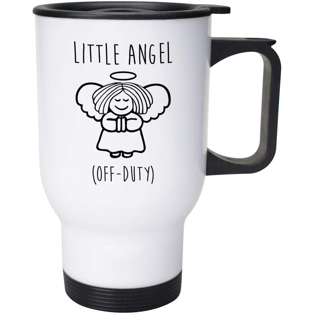 400ml 'Off-Duty Angel' Reusable Coffee / Travel Mug (MG00077250)