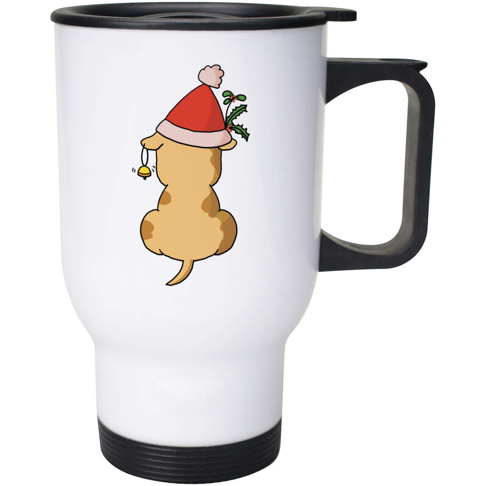 400ml 'Christmas Puppy' Reusable Coffee / Travel Mug (MG00079257)