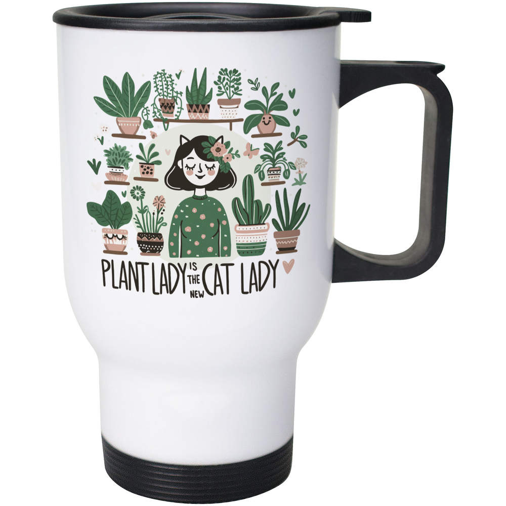400ml 'Plant Lady' Reusable Coffee / Travel Mug (MG00080436)