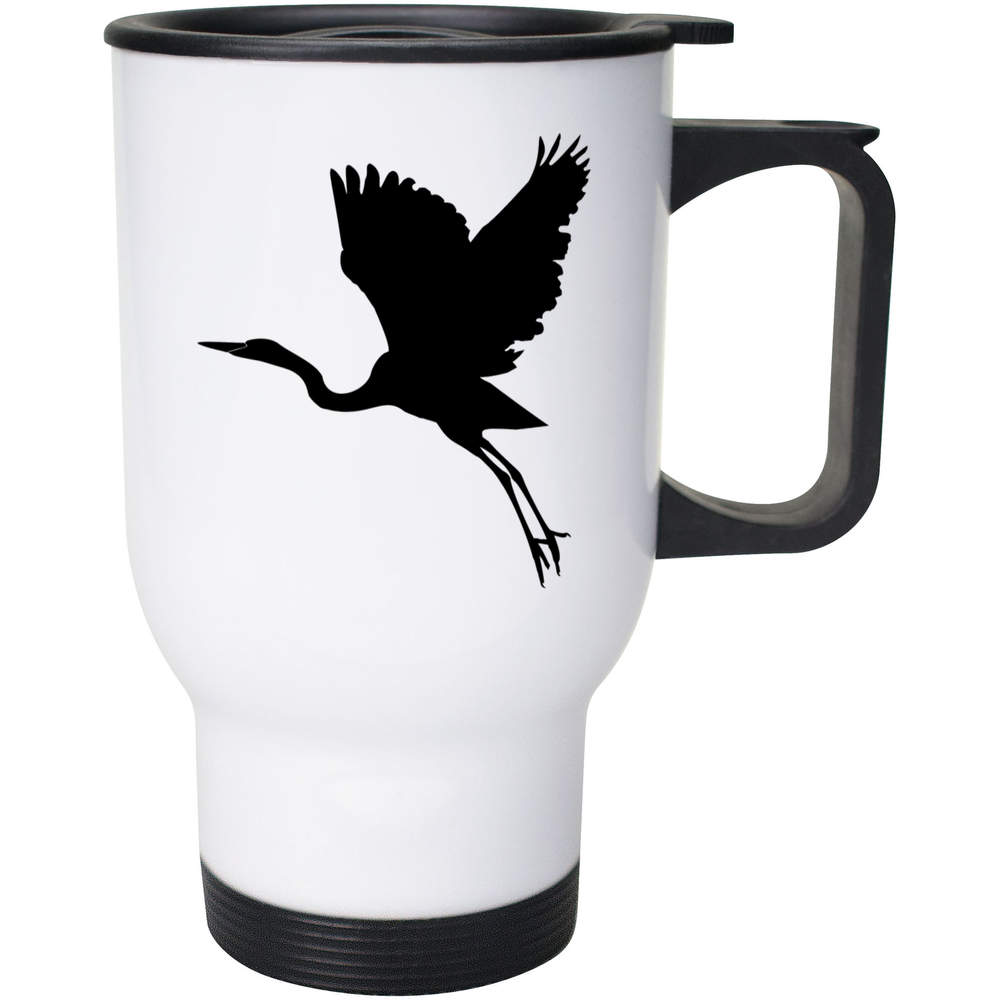 400ml 'Flying Heron' Reusable Coffee / Travel Mug (MG00081826)