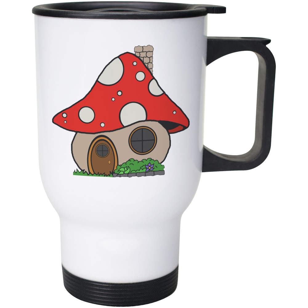 400ml 'Mushroom House' Reusable Coffee / Travel Mug (MG00082465)