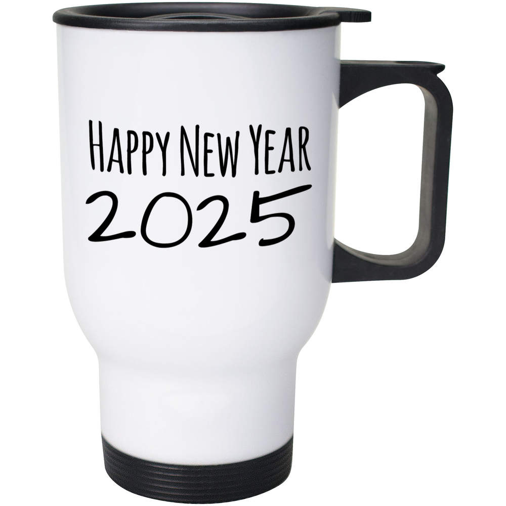 400ml 'Happy New Year 2025' Reusable Coffee / Travel Mug (MG00083471)
