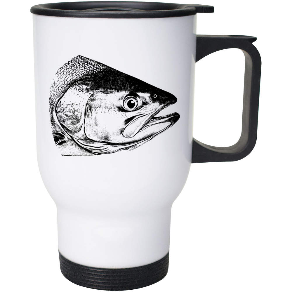 400ml 'Salmon Fish Head' Reusable Coffee / Travel Mug (MG00085110)