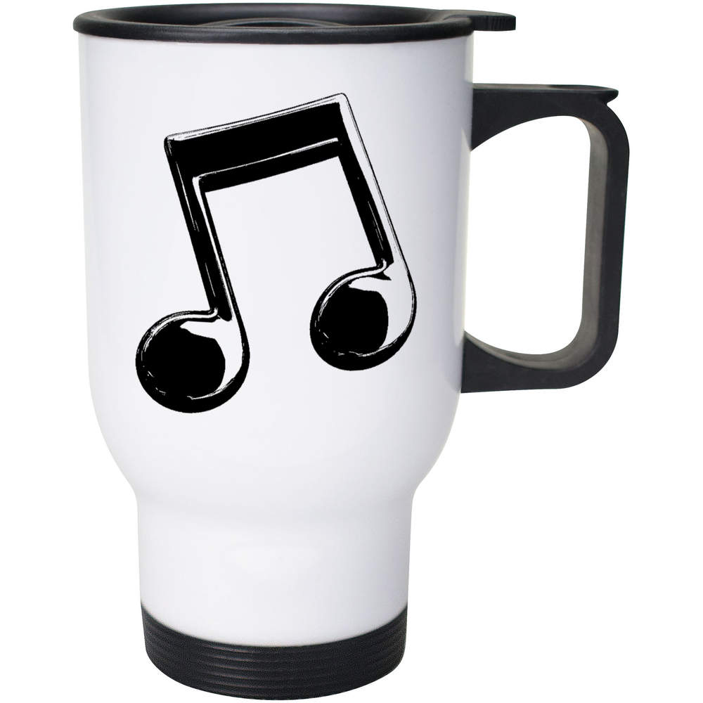 400ml 'Single Music Note' Reusable Coffee / Travel Mug (MG00085367)