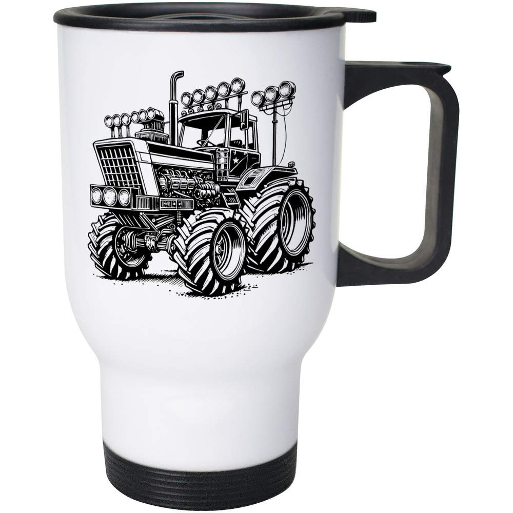 400ml 'Monster Truck Tractor' Reusable Coffee / Travel Mug (MG00086014)