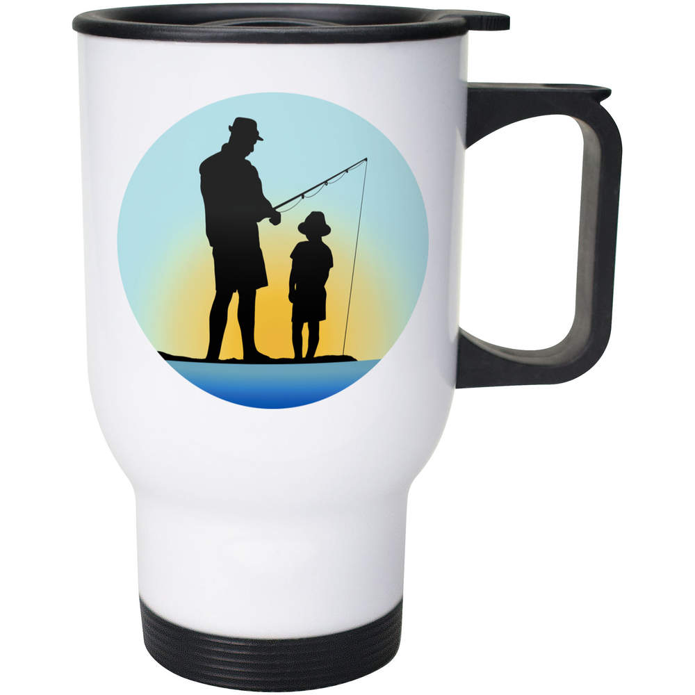 400ml 'Fishing Trip' Reusable Coffee / Travel Mug (MG00087793)