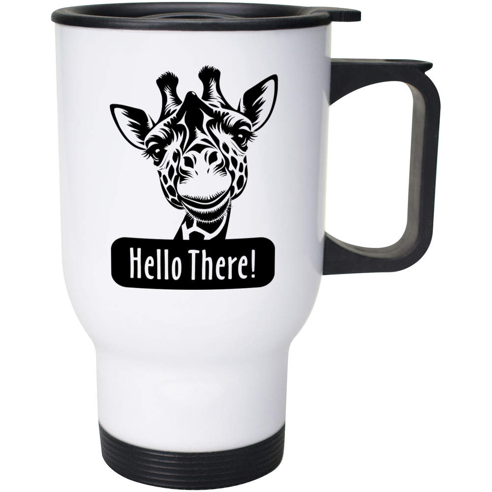 400ml 'Hello There Cute Giraffe' Reusable Coffee / Travel Mug (MG00088009)