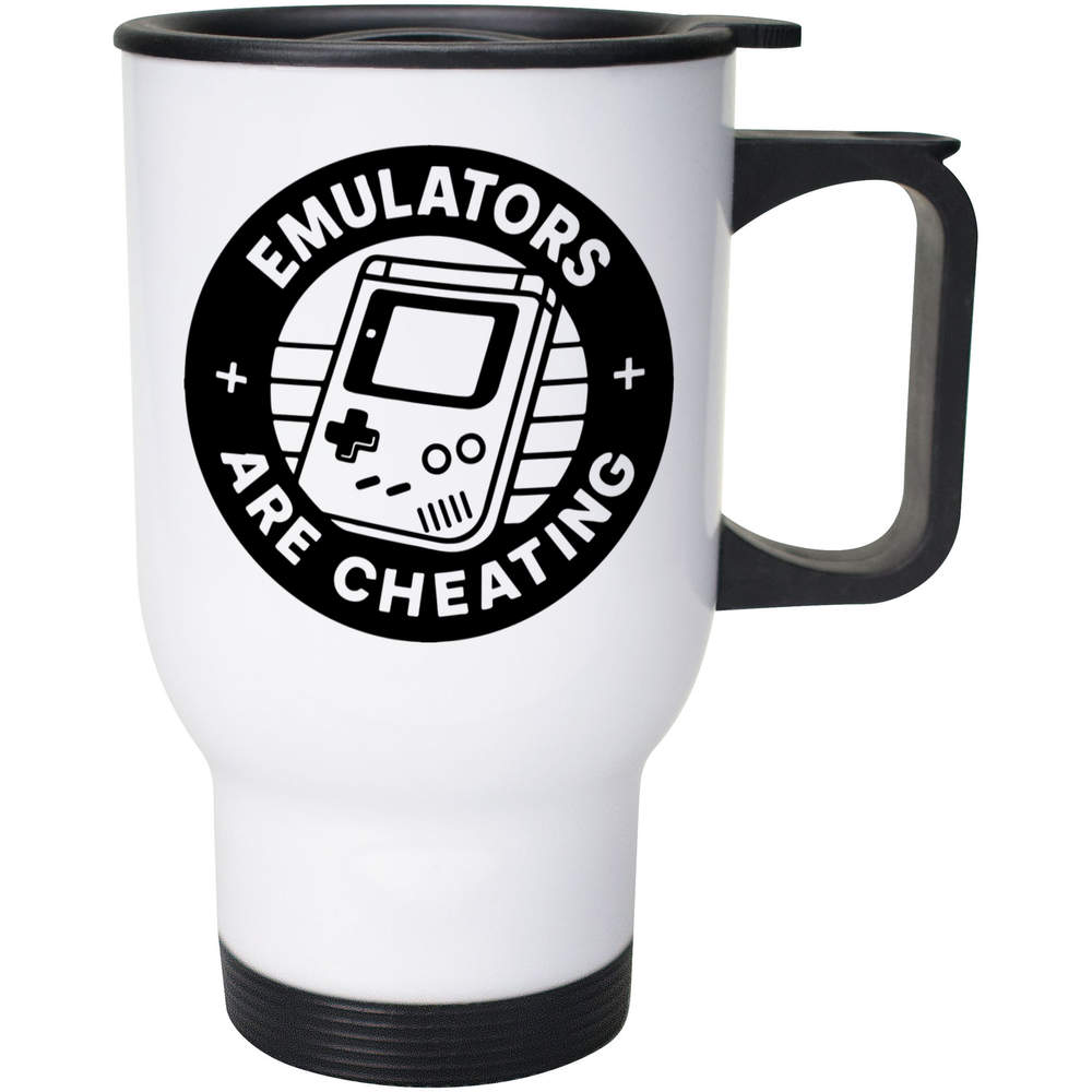 400ml 'Emulators Are Cheating' Reusable Coffee / Travel Mug (MG00088771)