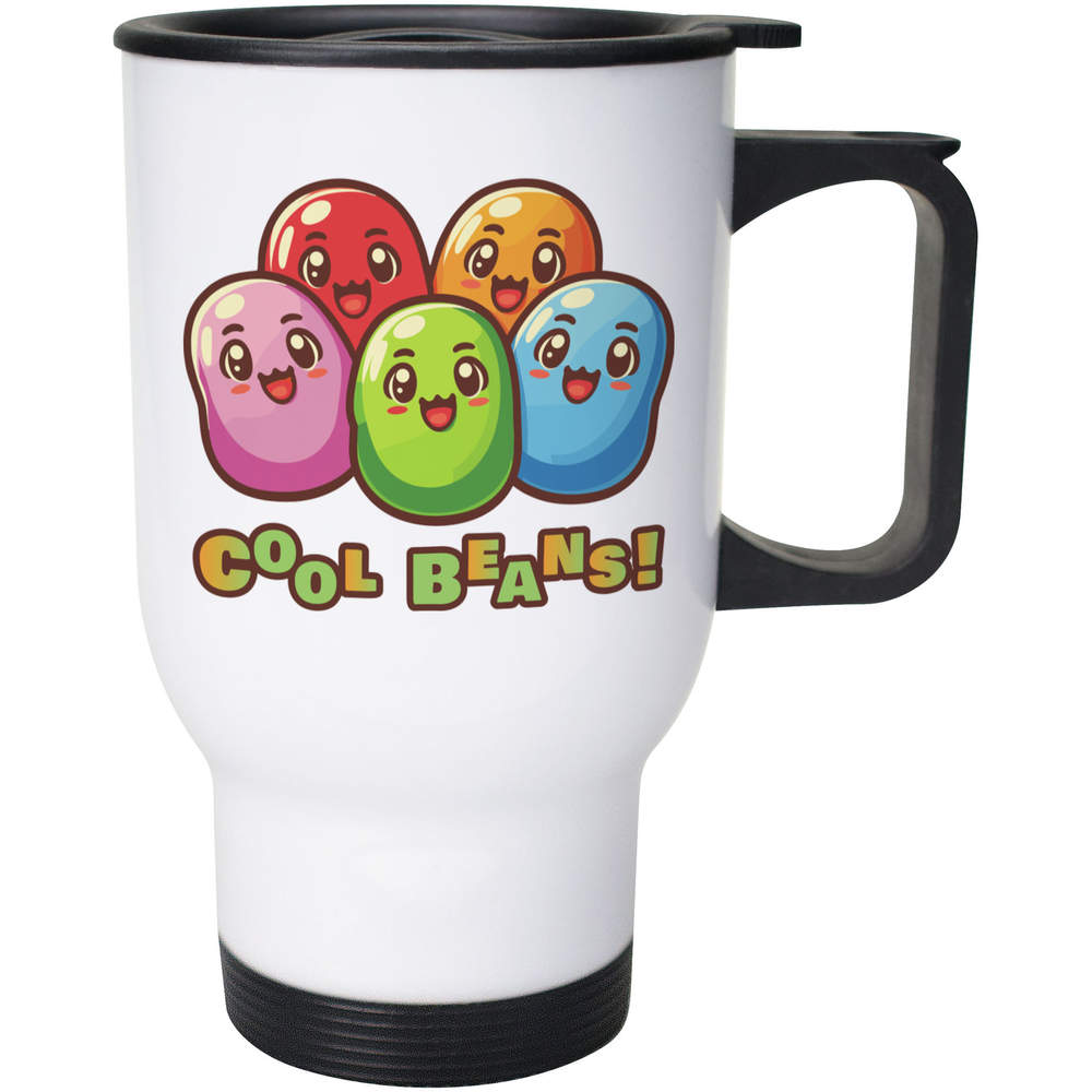 400ml 'Cool Jelly Beans' Reusable Coffee / Travel Mug (MG00090133)