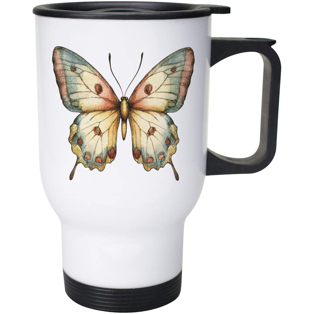 400ml 'Open Winged Butterfly' Reusable Coffee / Travel Mug (MG00090483)