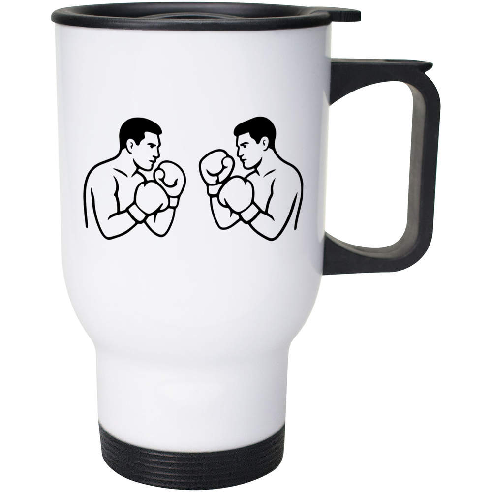 400ml 'Boxing Face Off' Reusable Coffee / Travel Mug (MG00090959)