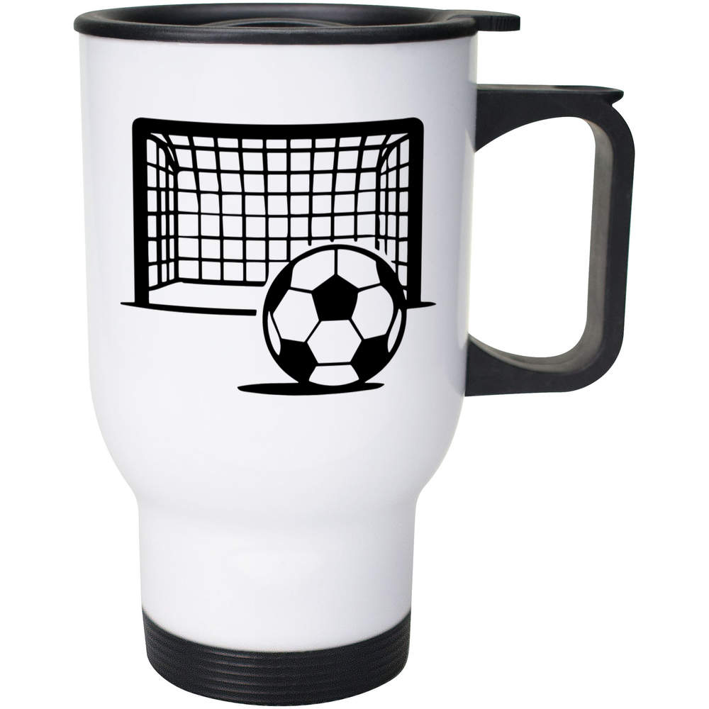 400ml 'Football Net & Ball' Reusable Coffee / Travel Mug (MG00091027)