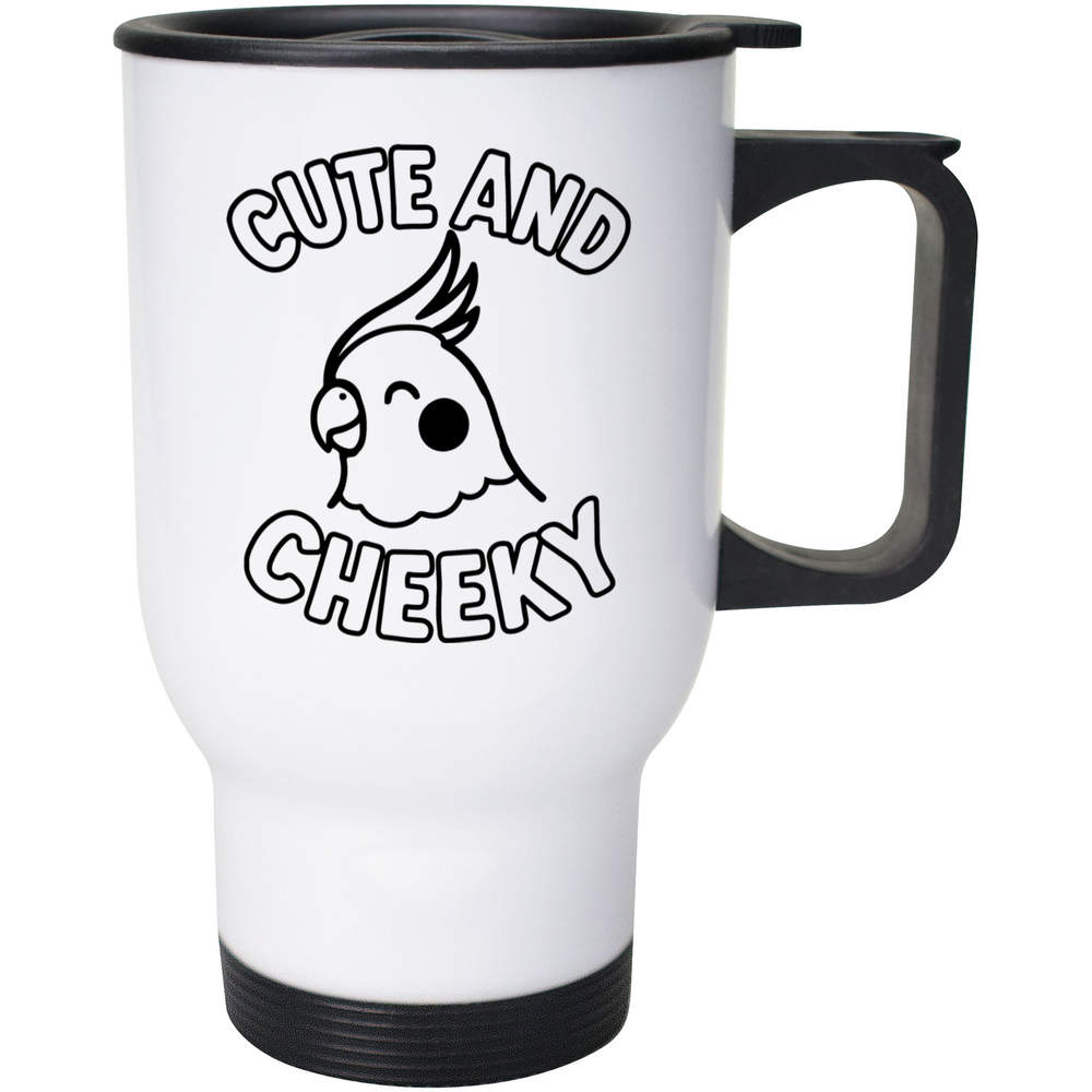 400ml 'Cute & Cheeky Cockatiel' Reusable Coffee / Travel Mug (MG00091677)