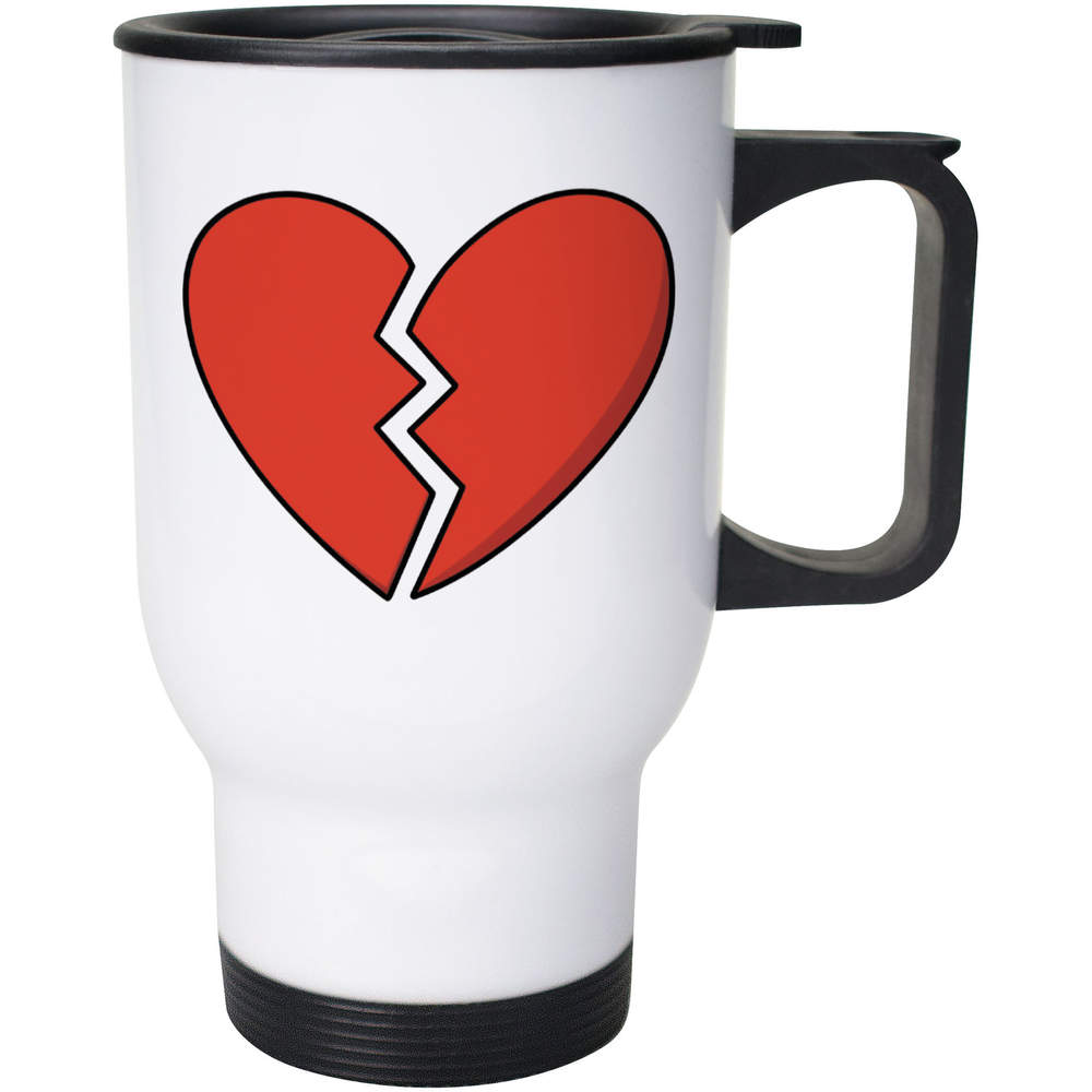400ml 'Broken Heart' Reusable Coffee / Travel Mug (MG00093582)