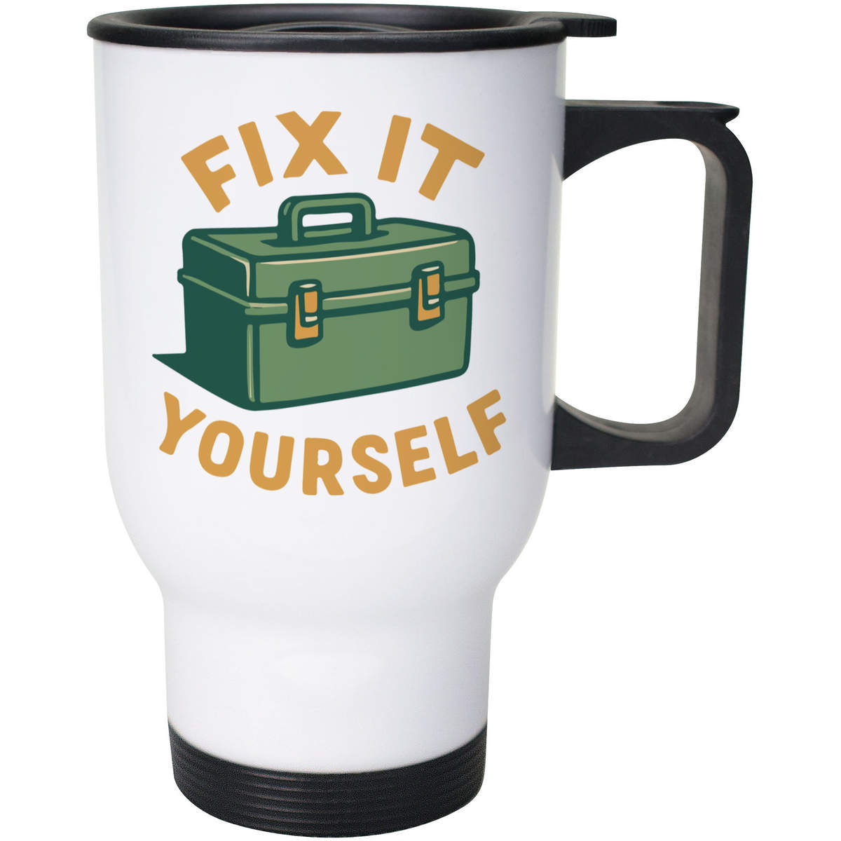 400ml 'Fix It Yourself Tool Box Home Repair' Reusable Coffee / Travel Mug (MG00095620)