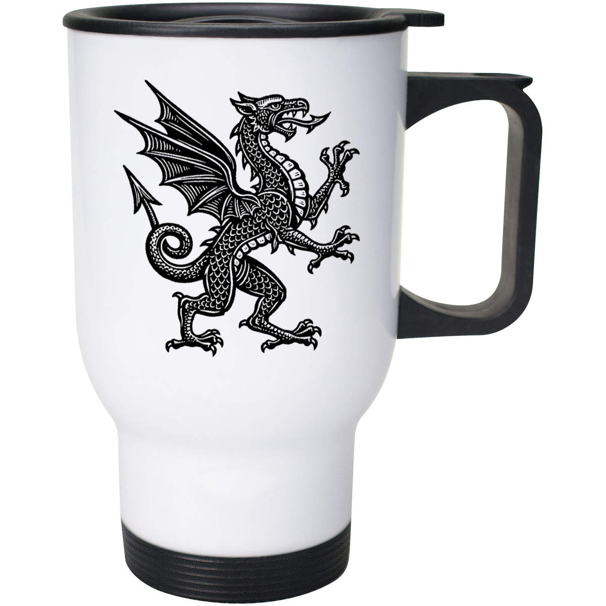 400ml 'Vintage Dragon' Reusable Coffee / Travel Mug (MG00096897)