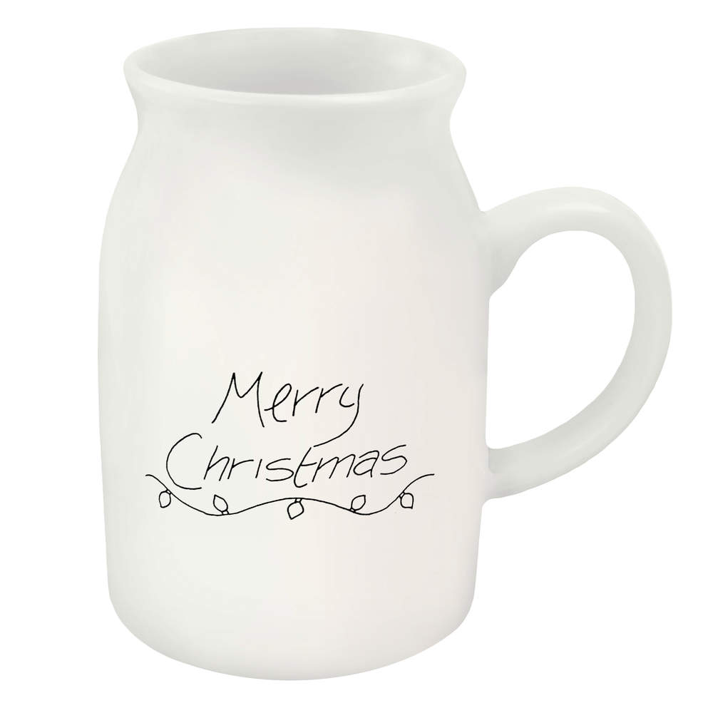 300ml 'Merry Christmas' Ceramic Milk Jug (MJ00000506)
