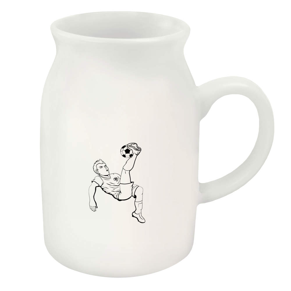 300ml 'Overhead Kick Footballer' Ceramic Milk Jug (MJ00000728)